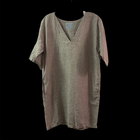 Women's Tonle Recycled Short Sleeve V-Neck Dress with Pockets Size S - Picture 1 of 6